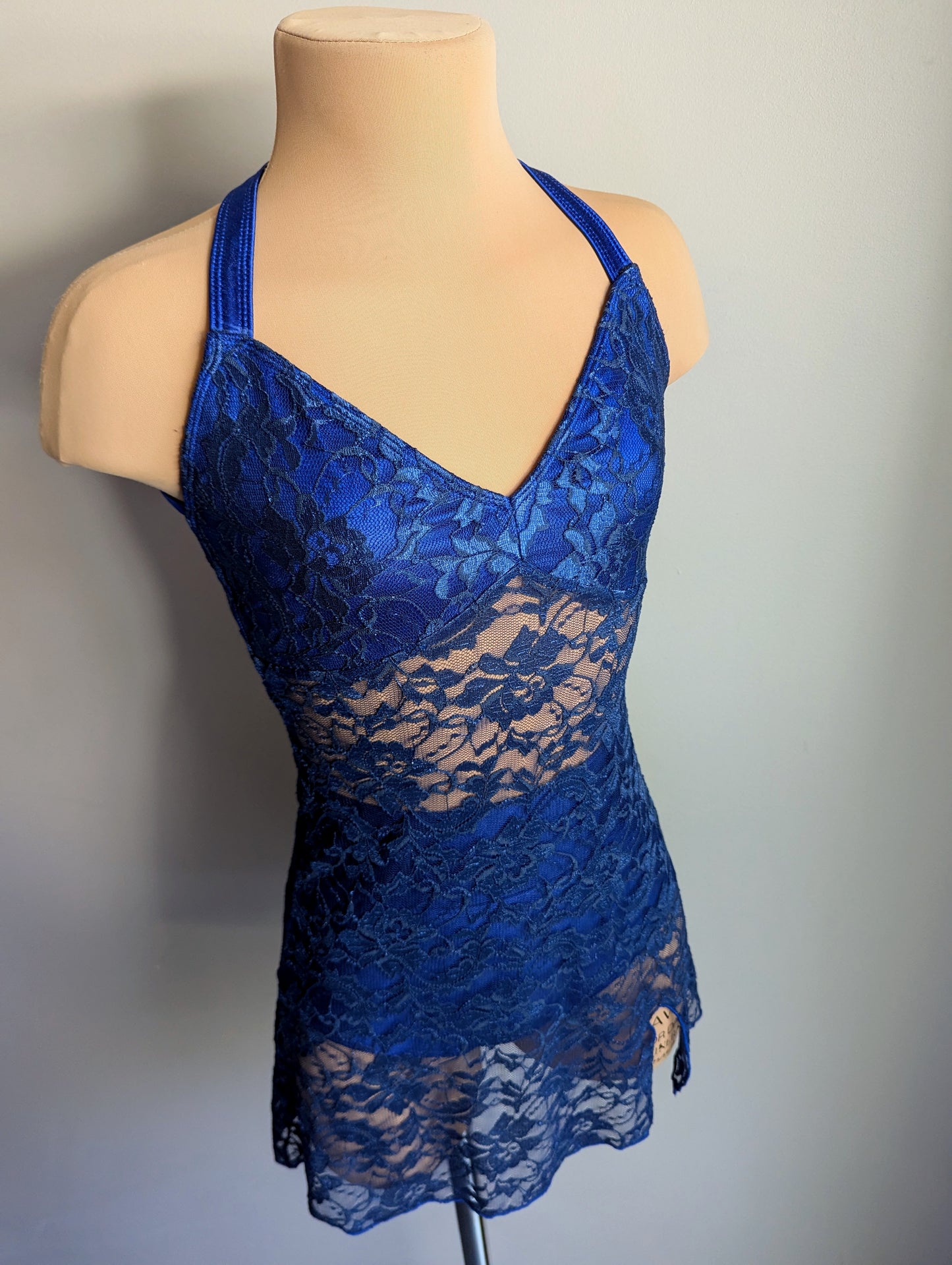 Silhouette 2.0 Slip Dress - Navy Lace (Briefs Included)