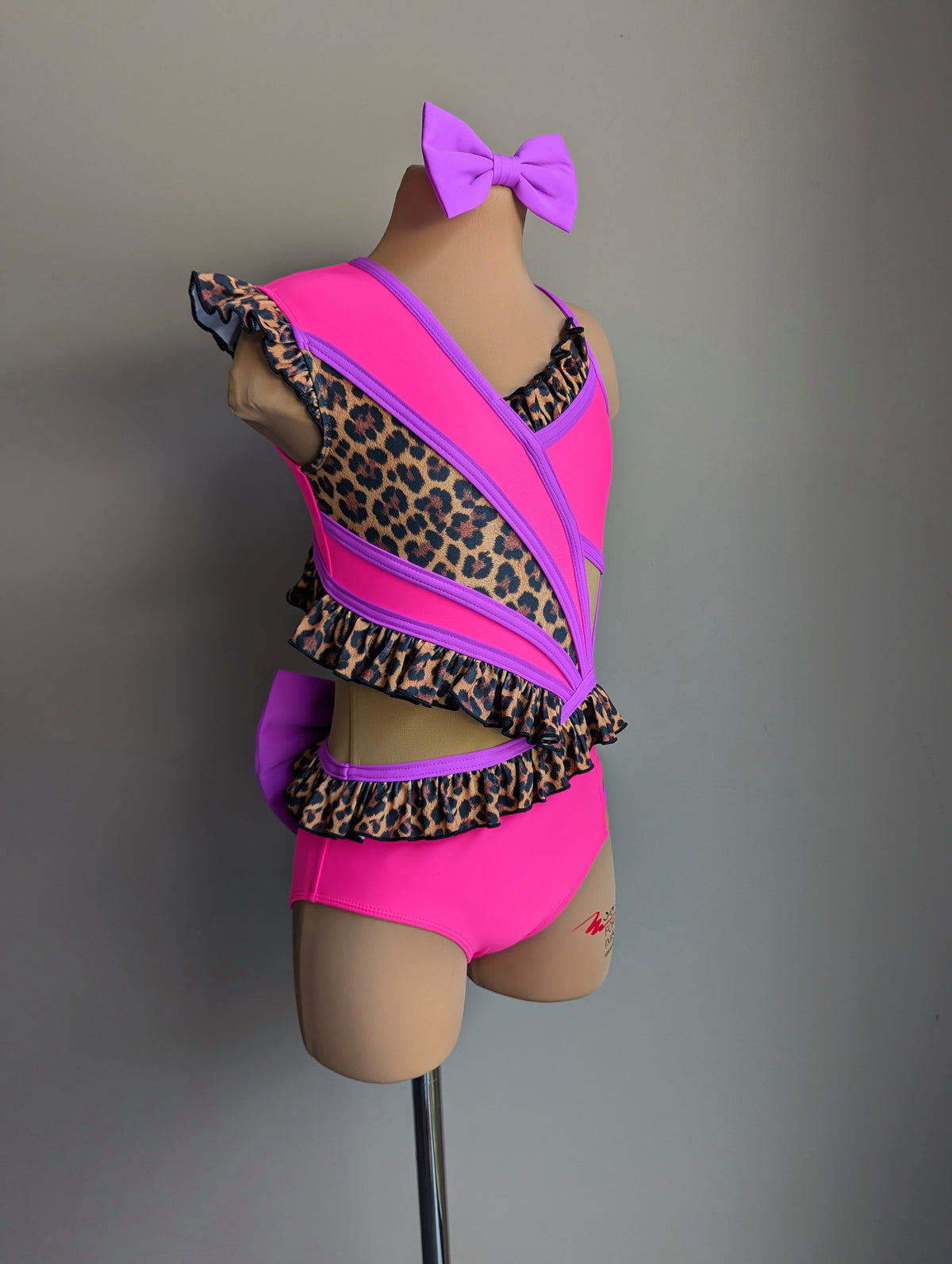Little Miss Mischief Leo - Violet & Flamingo Pink 