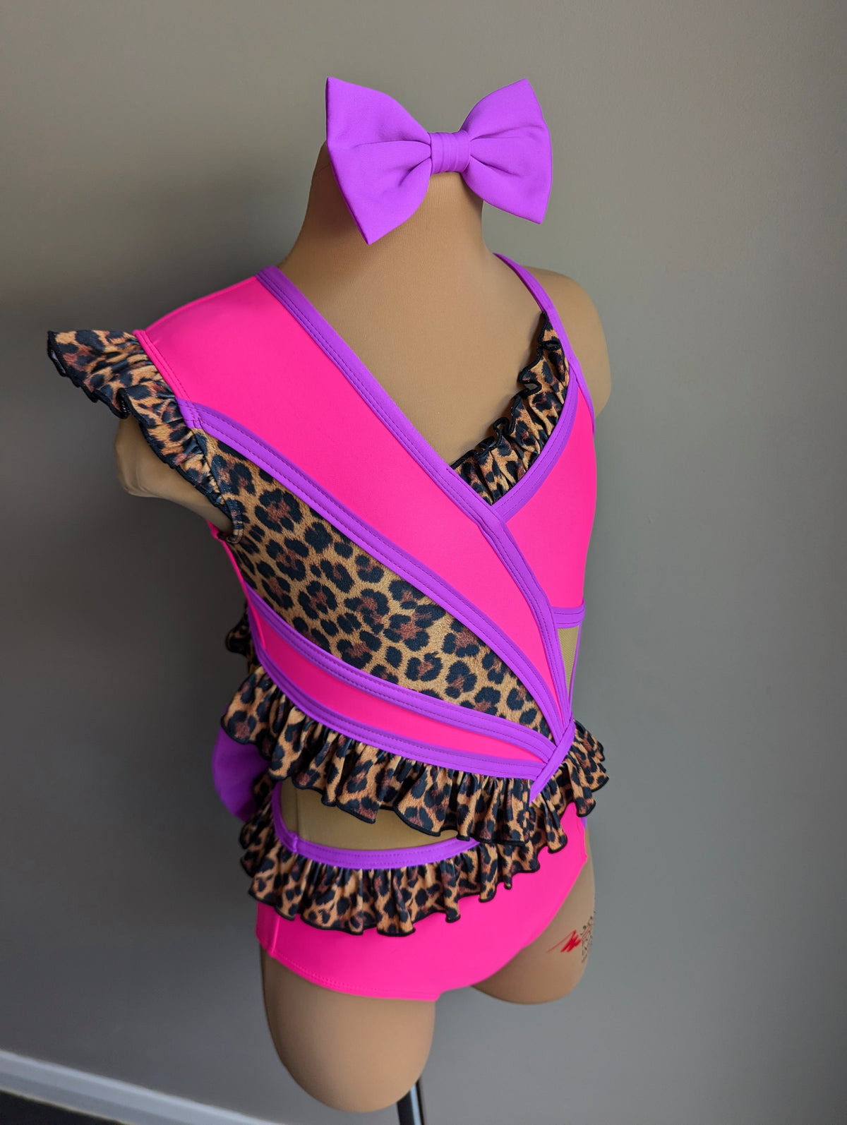 Little Miss Mischief Leo - Violet & Flamingo Pink 