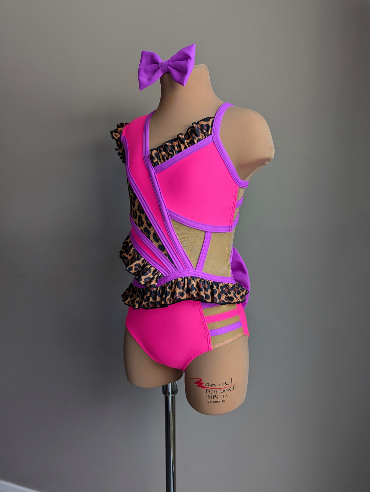 Little Miss Mischief Leo - Violet & Flamingo Pink 