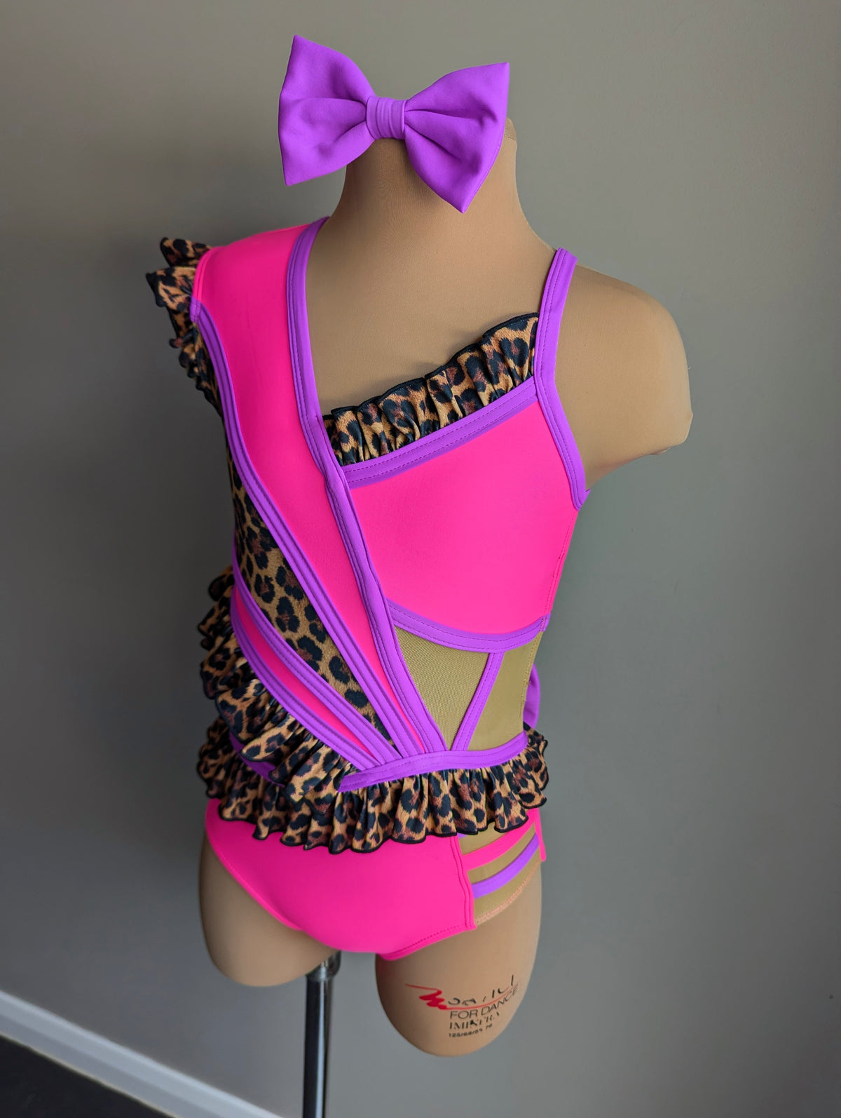 Little Miss Mischief Leo - Violet & Flamingo Pink 