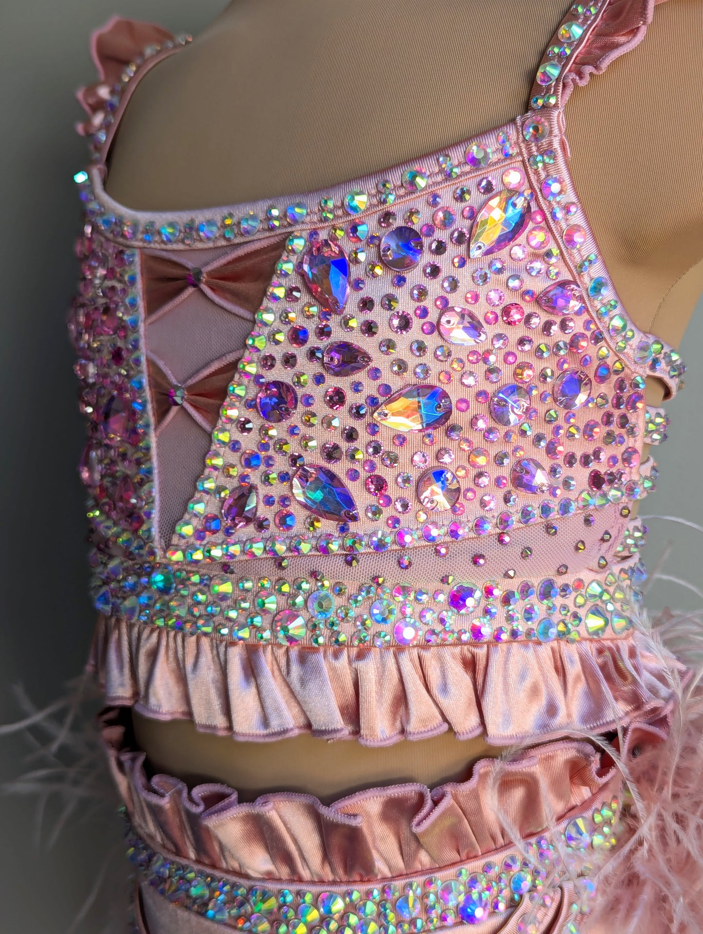 Pinky Promise Fully Dazzled Feather Edition - Blush Satin