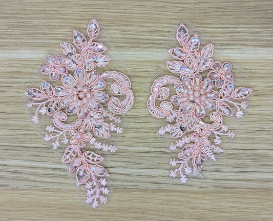Juliette Beaded Lace Appliqué (1 Colour)