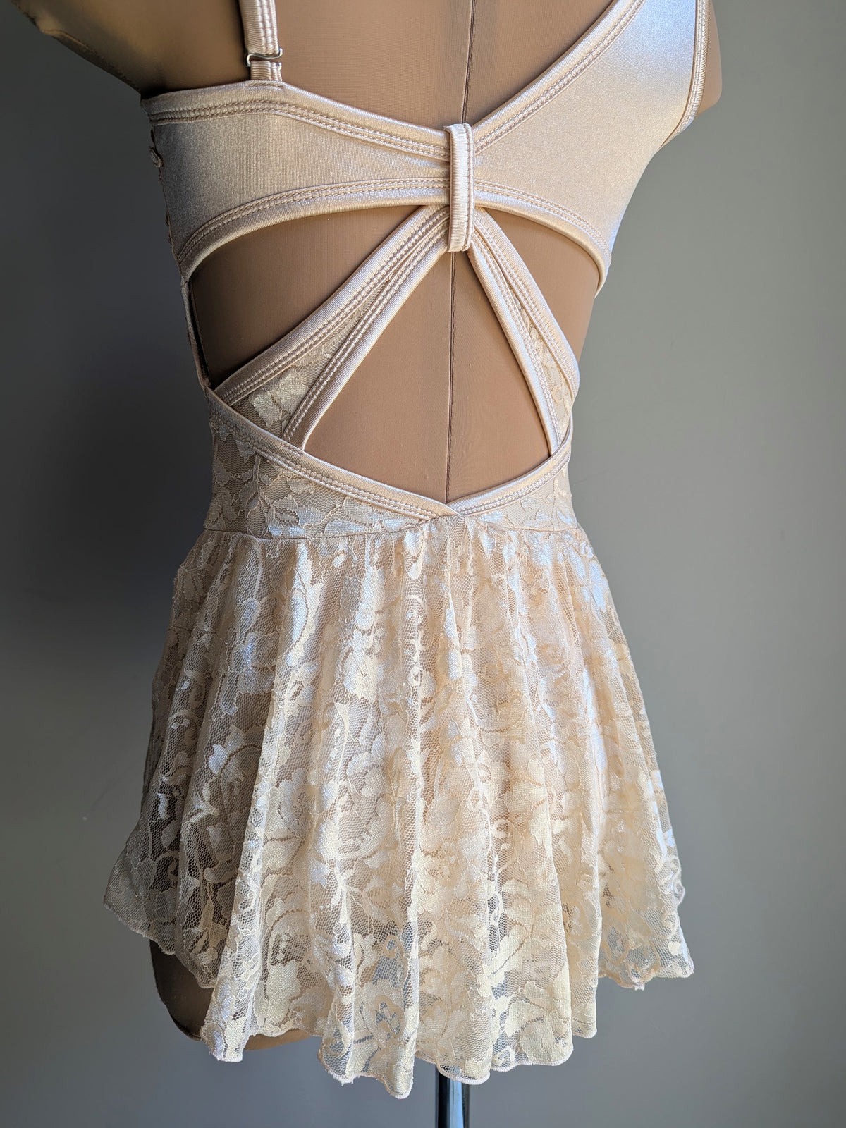 Flutter - Limited Edition Base - Ivory Satin & Lace 