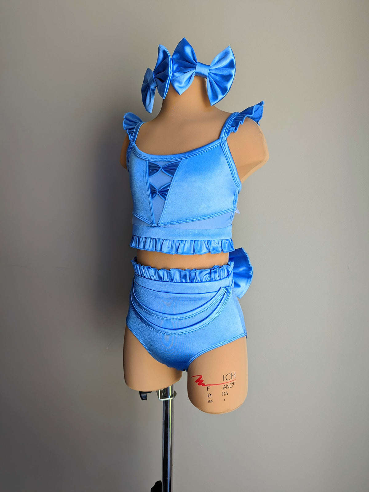 Pinky Promise - Cornflower Blue Satin 