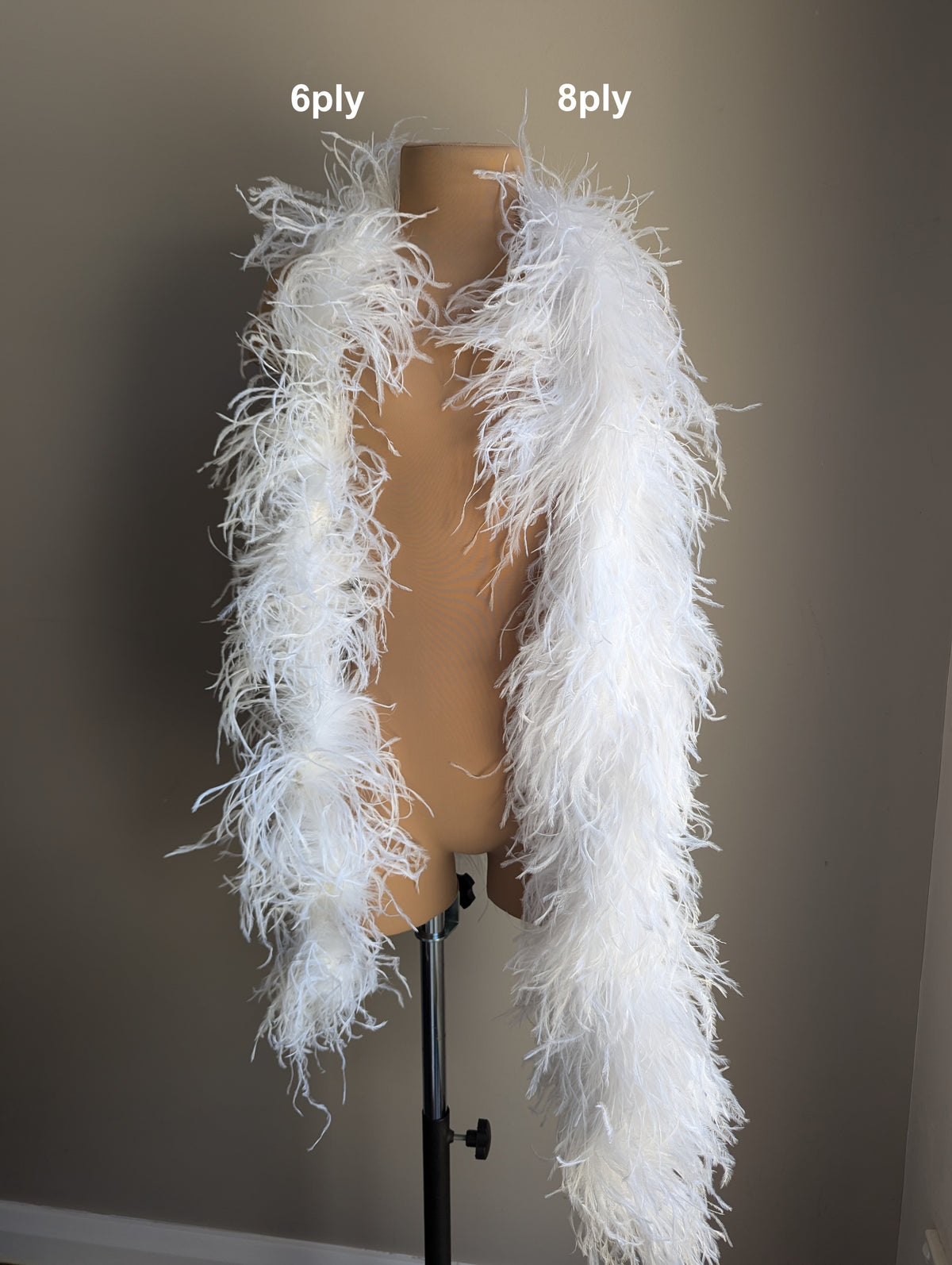 Ostrich Feather Boa 8ply - Burgundy Feathers