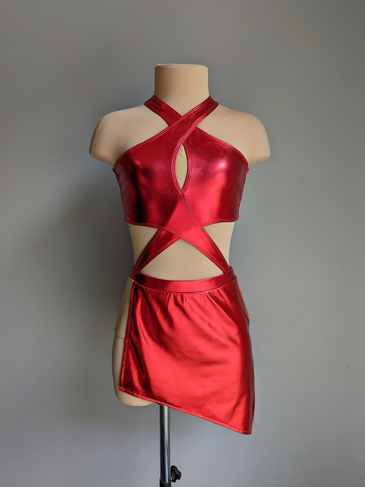 Threshold - Red Metallic Lycra 