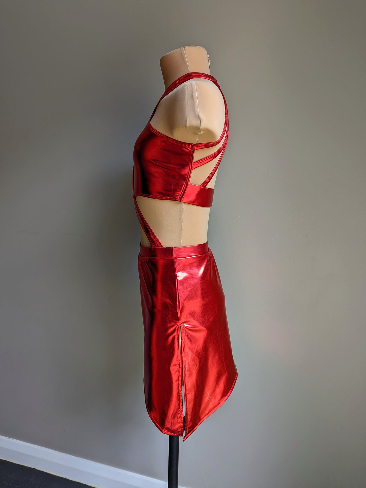 Threshold - Red Metallic Lycra 