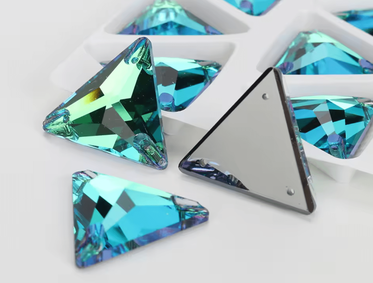 Premium Ultra Glass Sphinx Triangles Rhinestones & Flatbacks