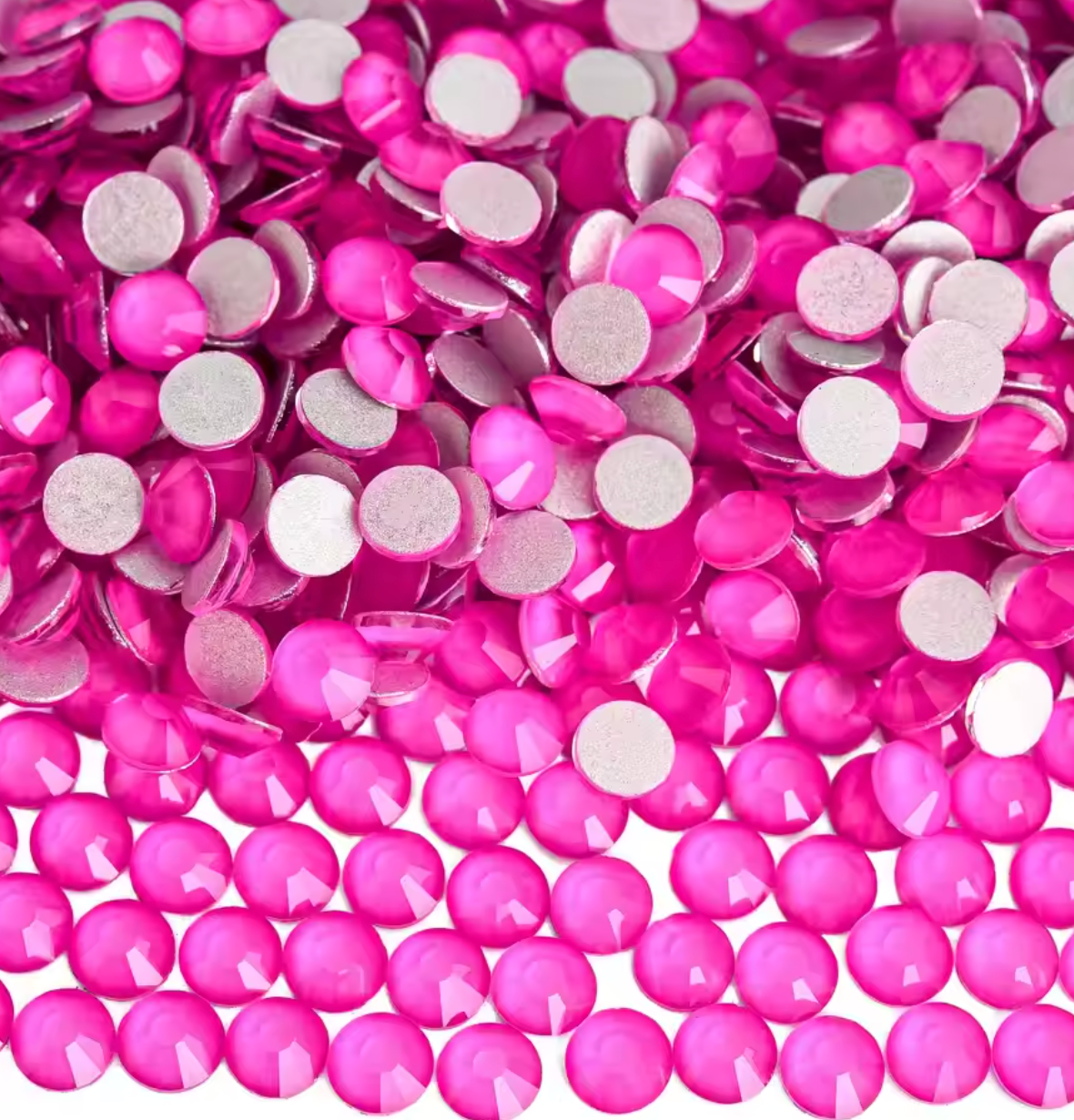 Standard Dark Pink Mocha Glass Rhinestones Rhinestones & Flatbacks