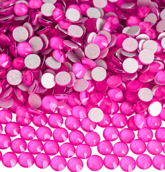 Standard Dark Pink Mocha Glass Rhinestones Rhinestones & Flatbacks