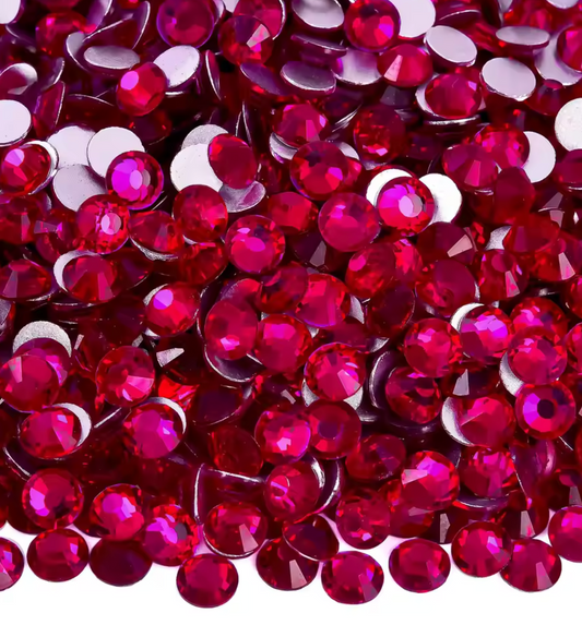 Standard Burgundy Glass Rhinestones Rhinestones & Flatbacks