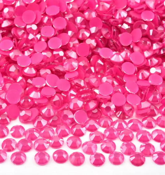 Standard Hot Pink Luminous Glass Rhinestones Rhinestones & Flatbacks