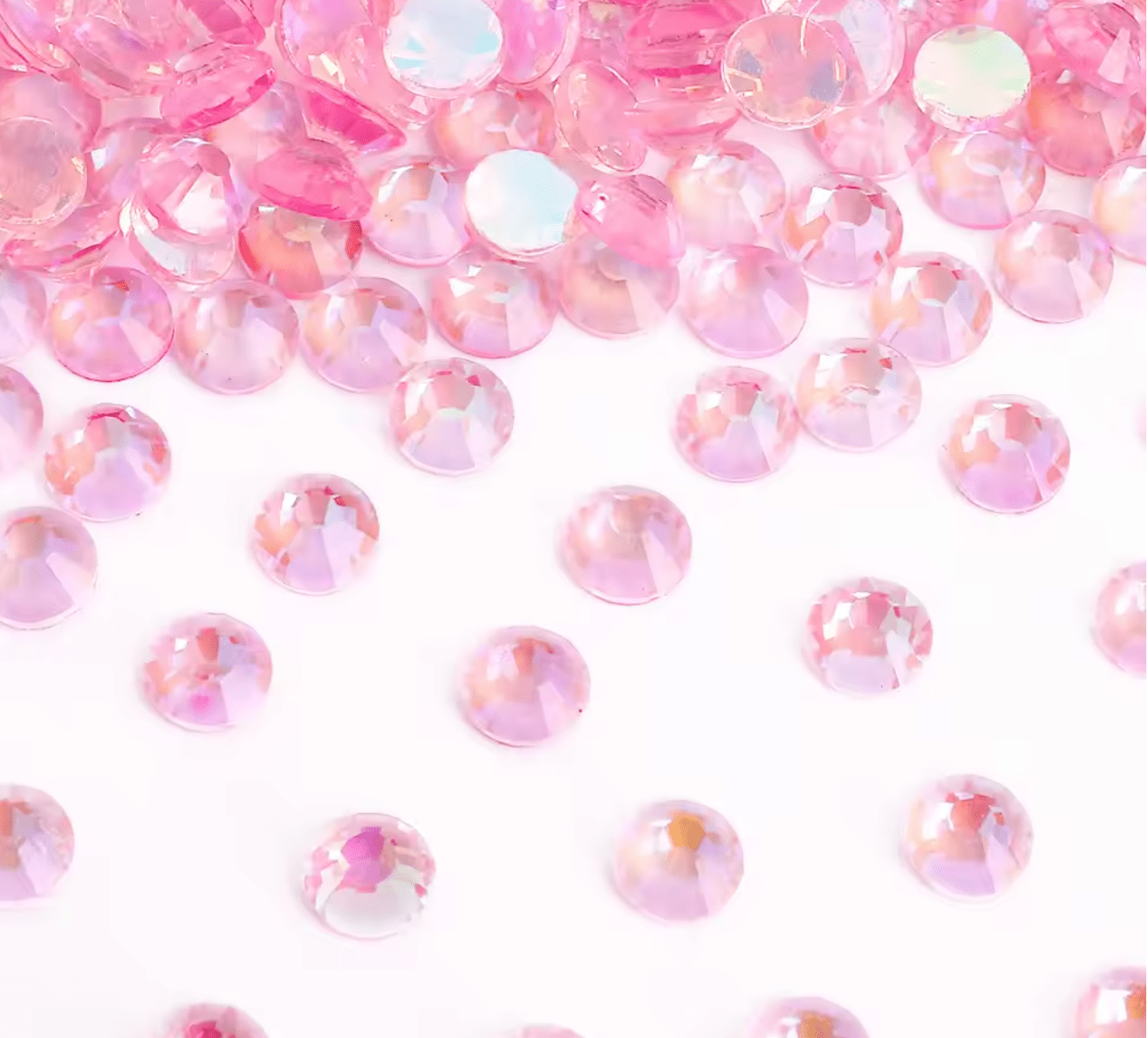Aurora Light Pink Glass Rhinestones Rhinestones & Flatbacks