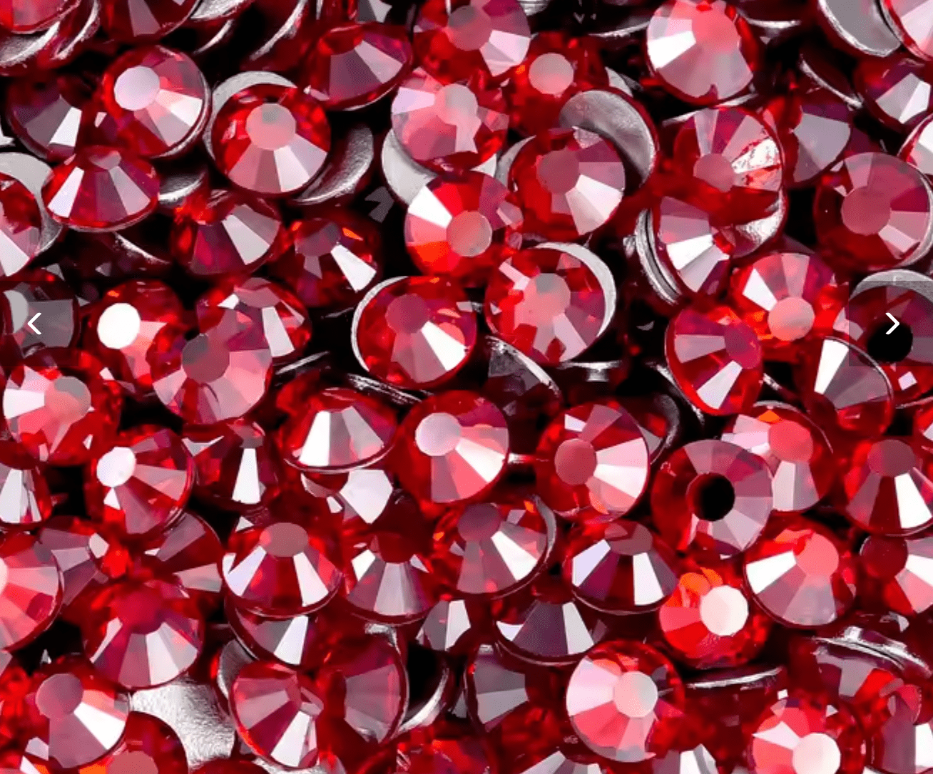 Siam Satin Glass Rhinestones Rhinestones & Flatbacks