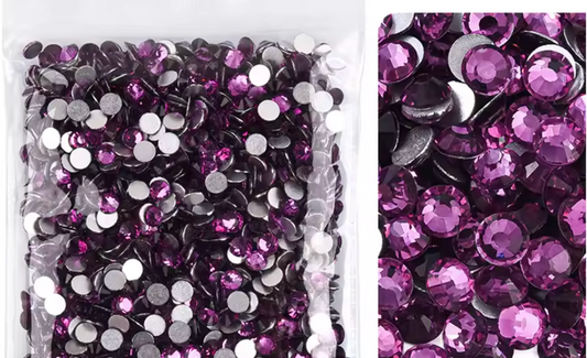 Plum Purple Glass Rhinestones Rhinestones & Flatbacks