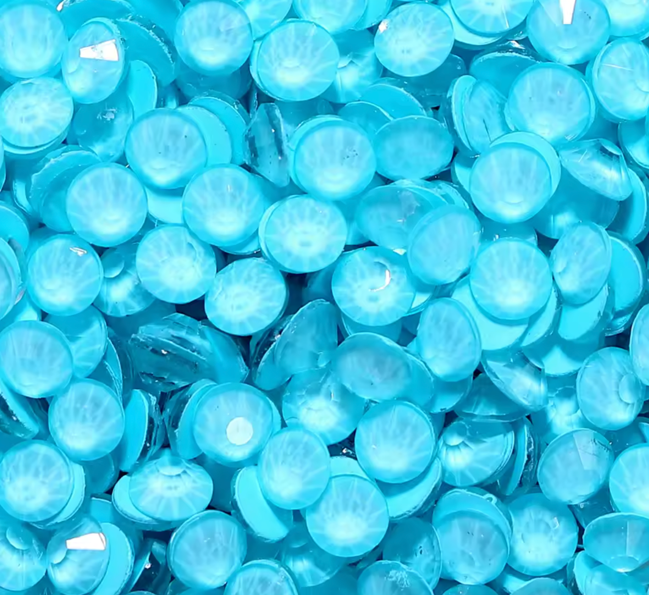 Ice Blue Neon Glass Rhinestones Rhinestones & Flatbacks
