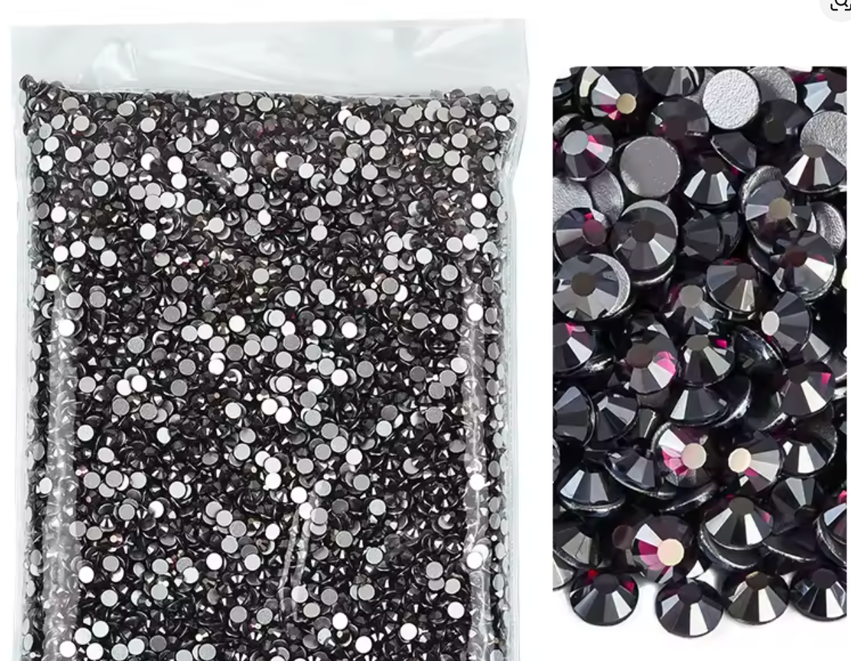 Dark Amethyst Satin Glass Rhinestones Rhinestones & Flatbacks