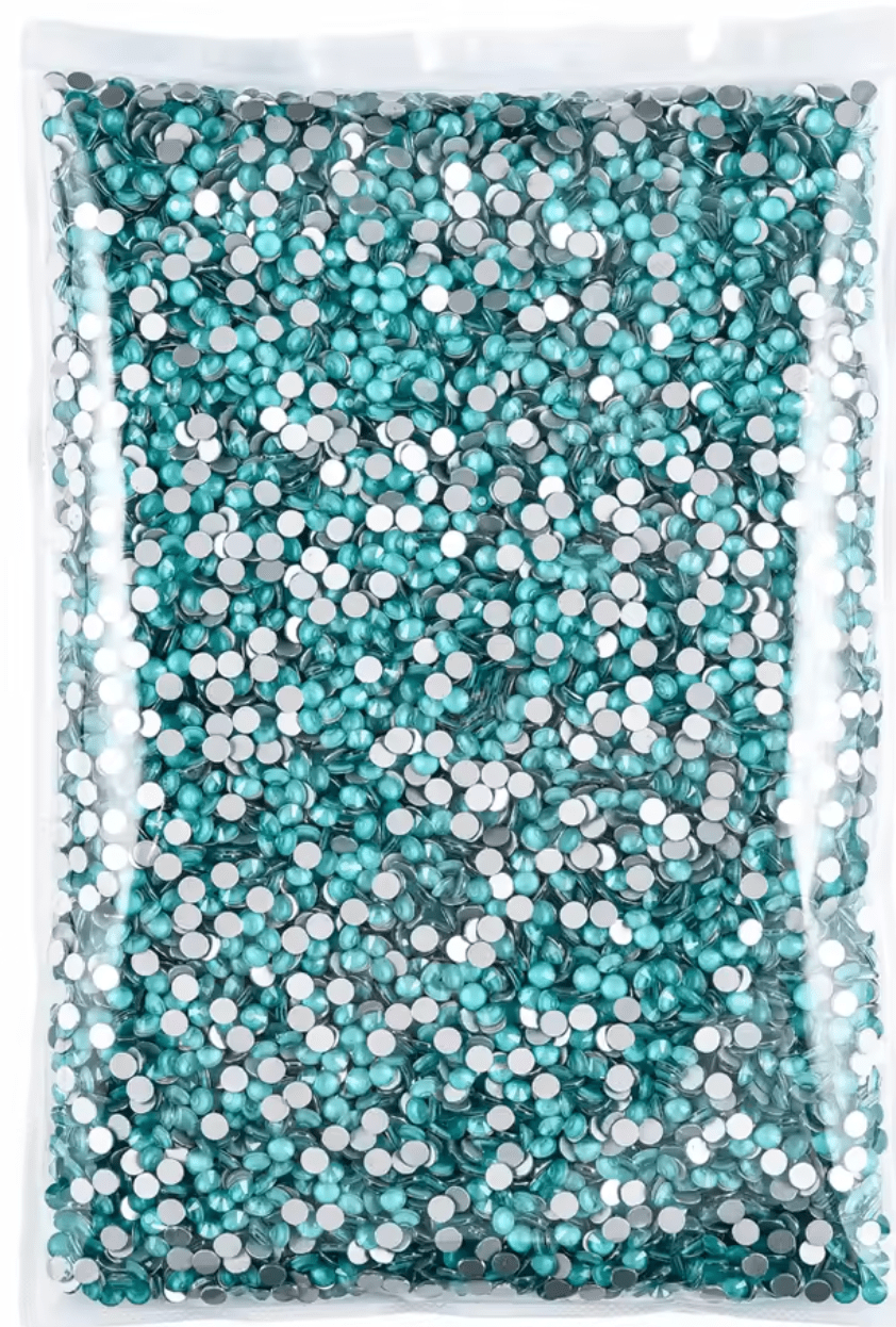Peacock Blue Mocha Glass Rhinestones Rhinestones & Flatbacks