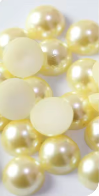 Jonquil Matt Flatback Pearls Rhinestones & Flatbacks