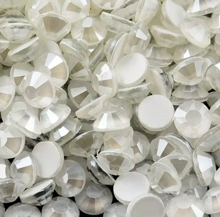 White MS Rhinestones