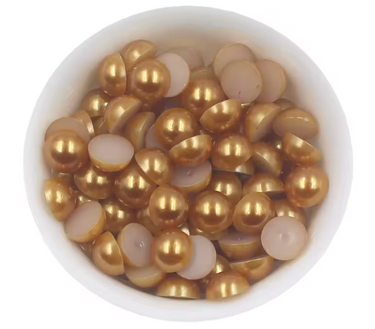 Premium Latte Matt Flatback Pearls Rhinestones & Flatbacks