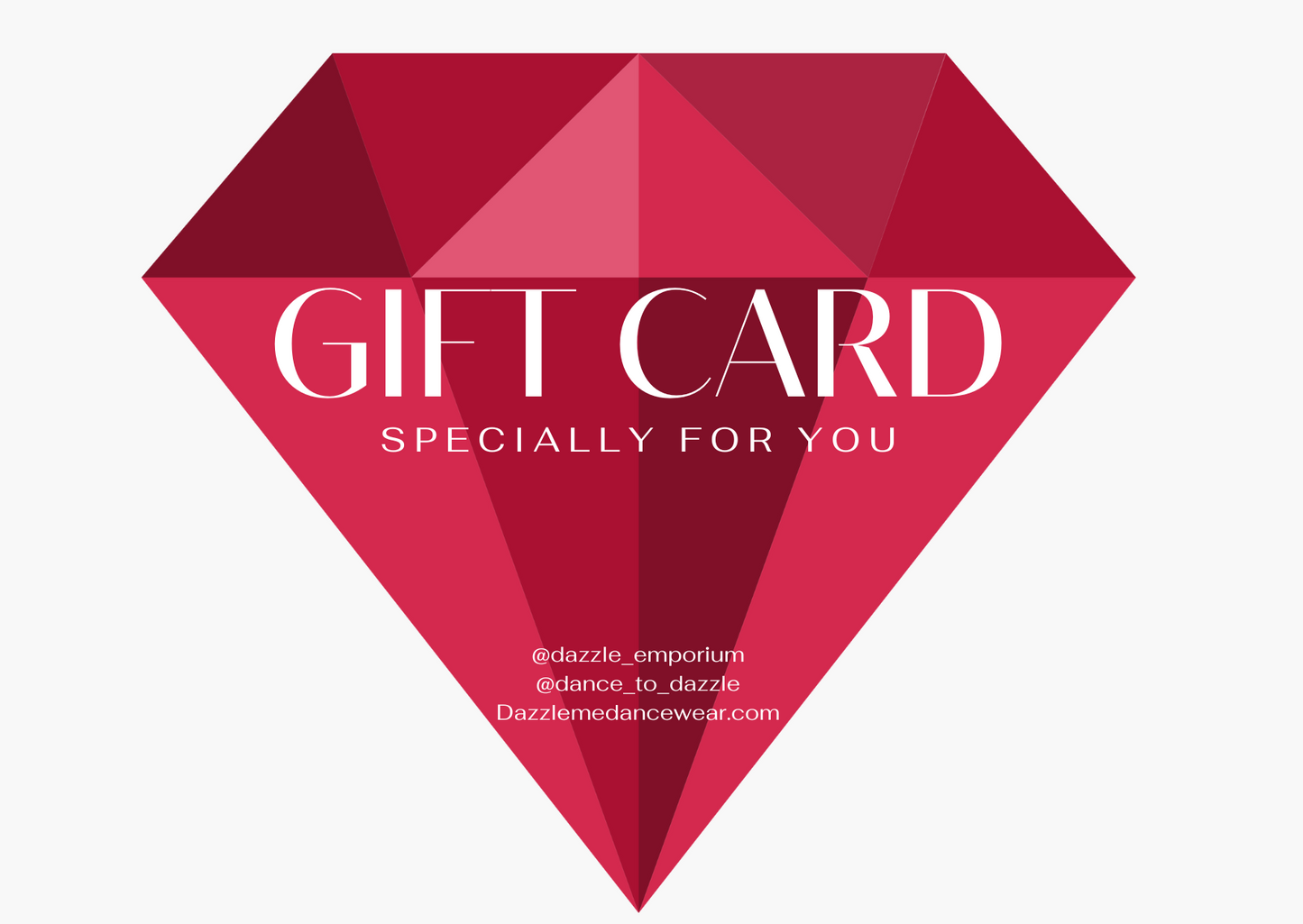 Dazzle Me Dancewear Gift Card