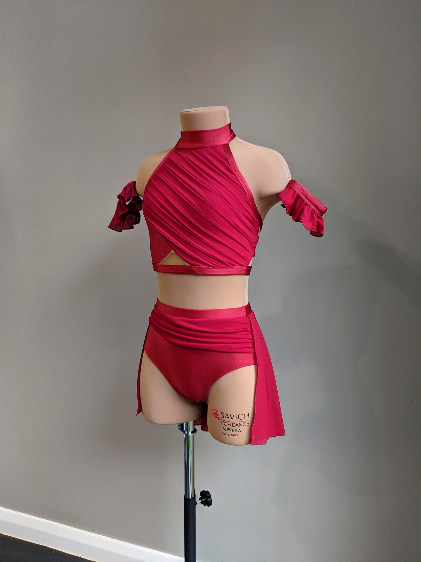 Adelaide Set - Burgundy - Dazzle Me Dancewear