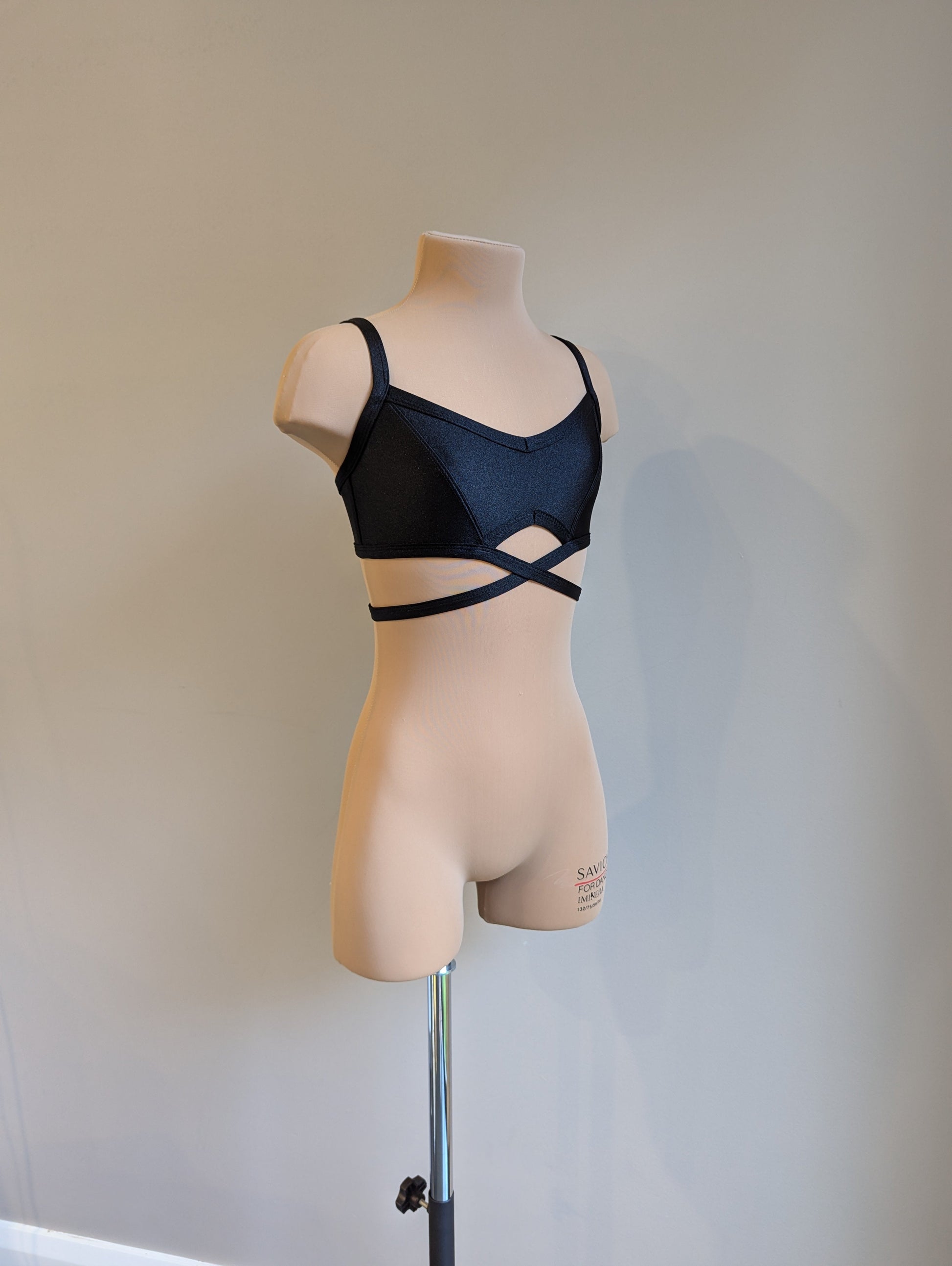 Asha Crop - Black - Dazzle Me Dancewear