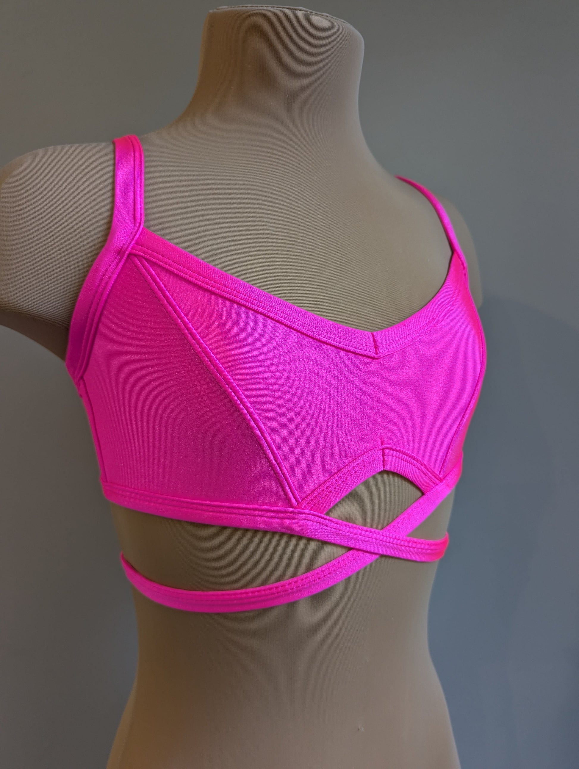 Asha Crop - Pink - Dazzle Me Dancewear