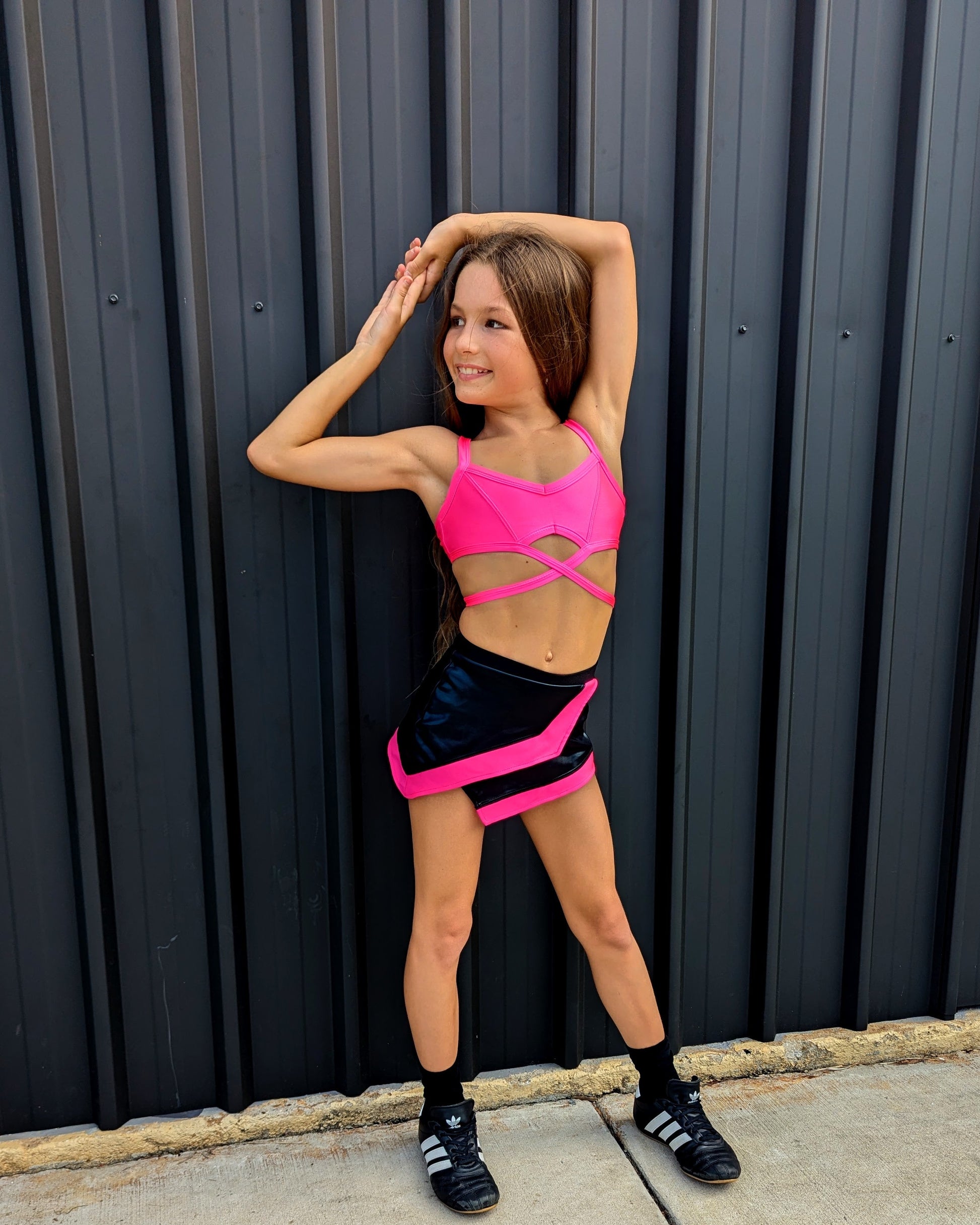 Asha Crop - Pink - Dazzle Me Dancewear