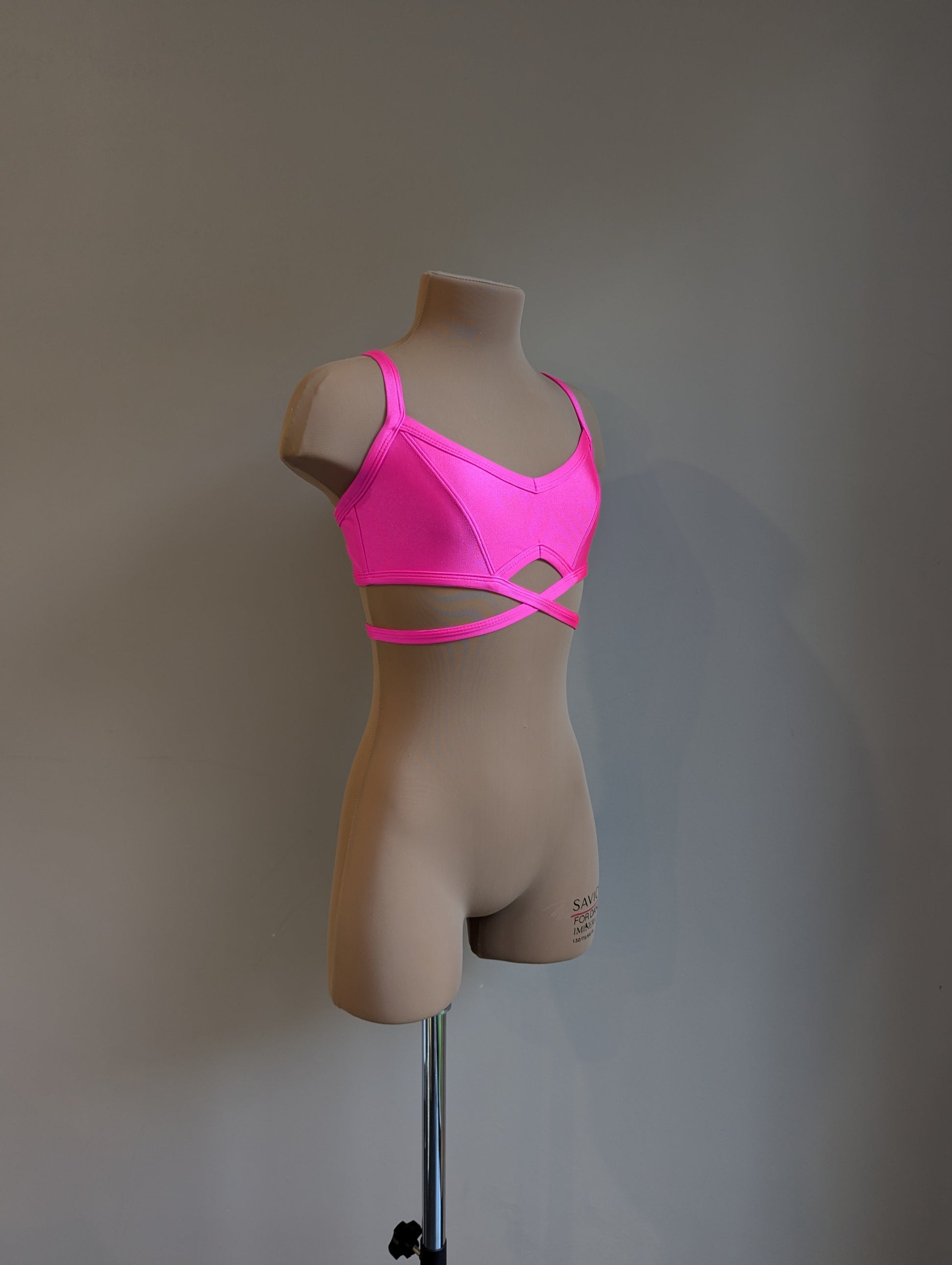 Asha Crop - Pink - Dazzle Me Dancewear