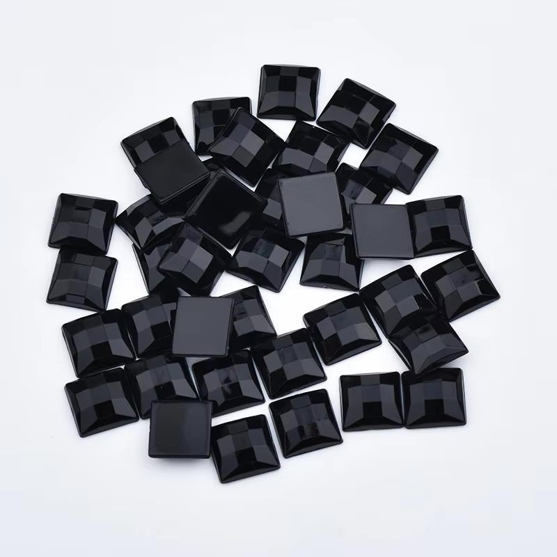 Black Resin Square - Disco Facet - Dazzle Me Dancewear