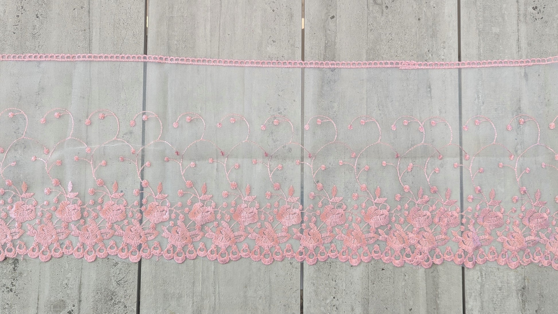 Blush Border Embroidered Trim - Lot - Dazzle Me Dancewear