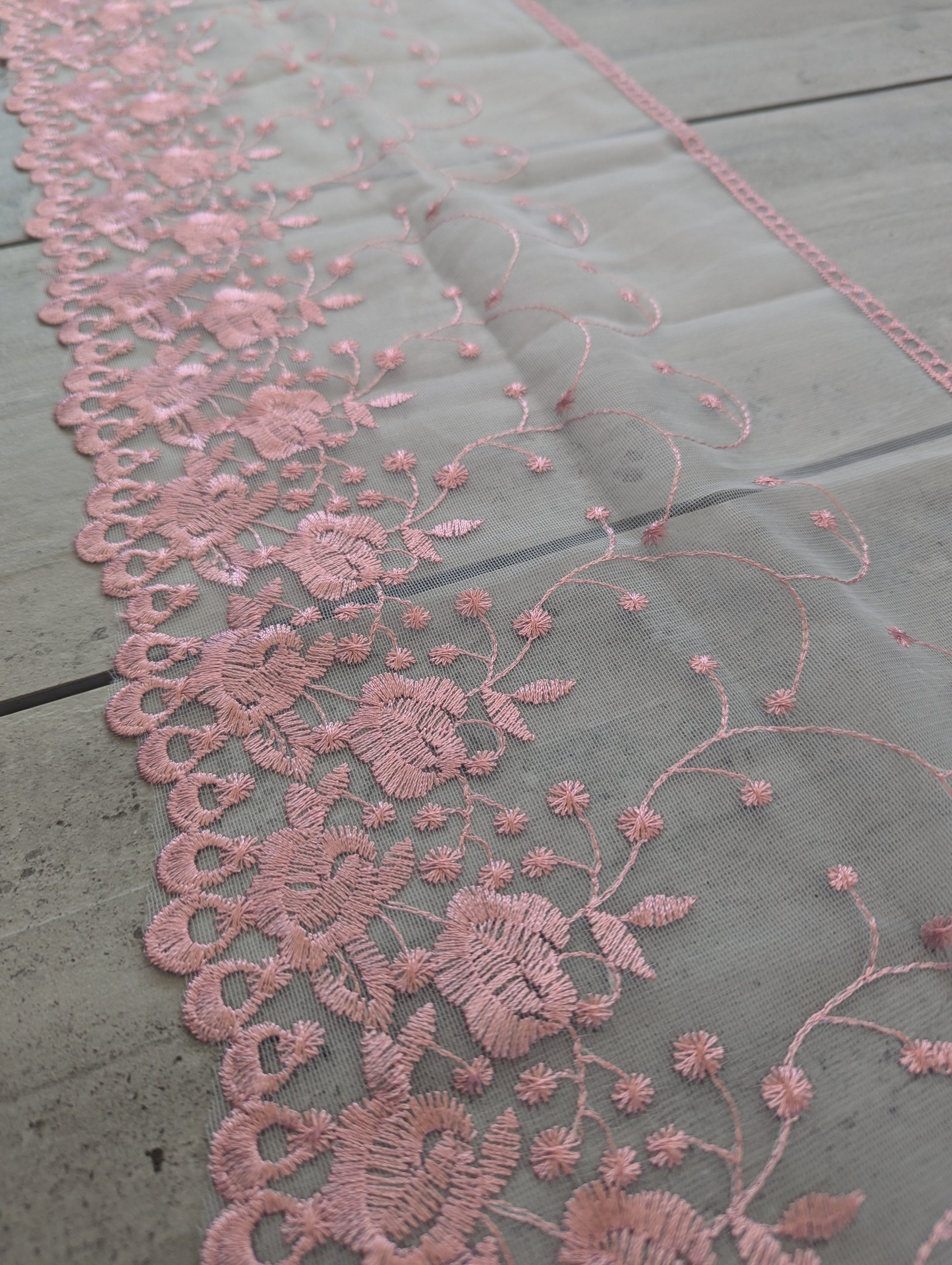 Blush Border Embroidered Trim - Lot - Dazzle Me Dancewear