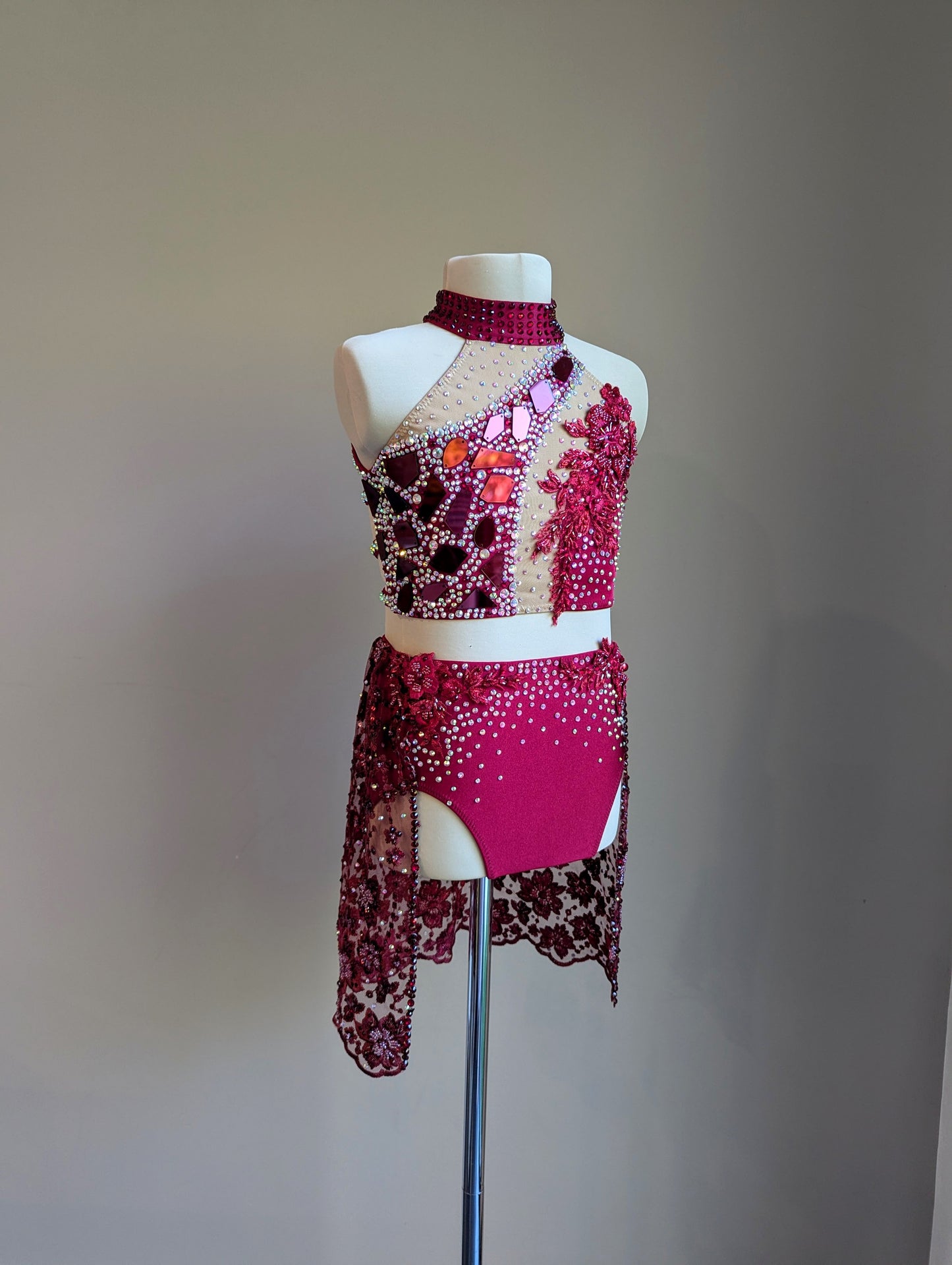 Burgundy Melody | 10 - 12yrs - Dazzle Me Dancewear