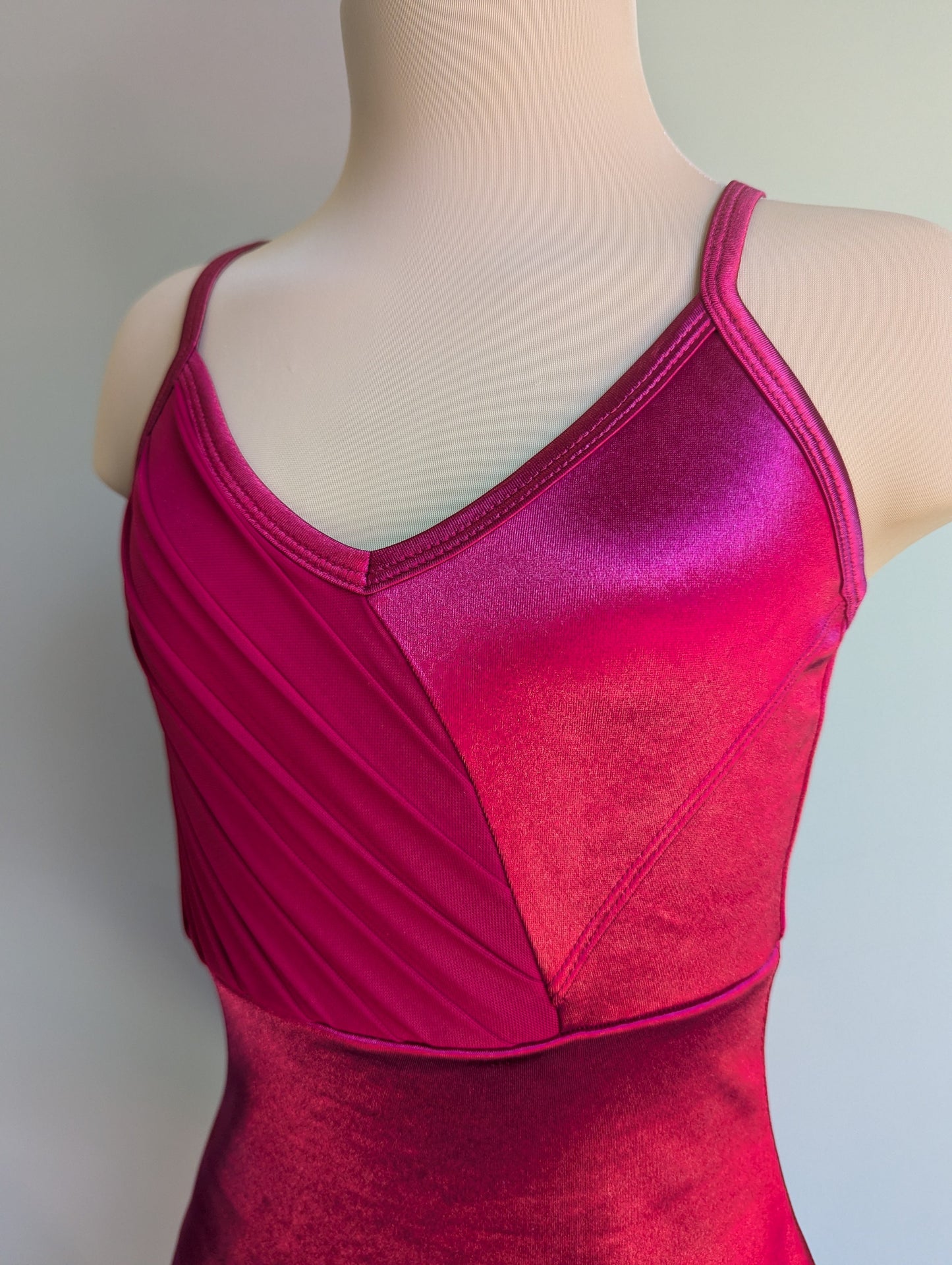 Cailin Slip Dress - Burgundy Satin - Dazzle Me Dancewear