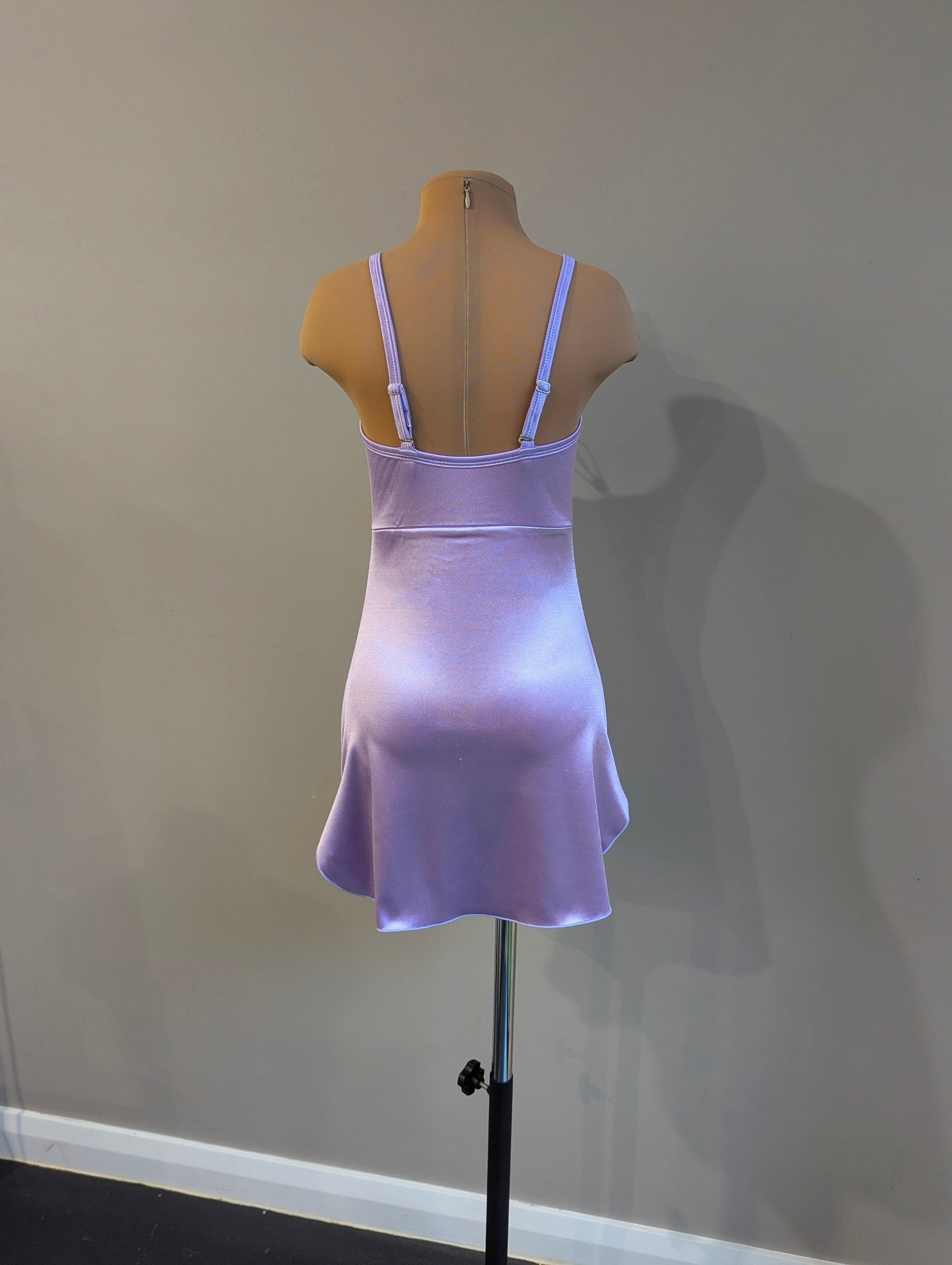 Cailin Slip Dress - Lavender Satin Dazzle Me Dancewear Cailin Slip Dress - Lavender Satin Dazzle Me Dancewear