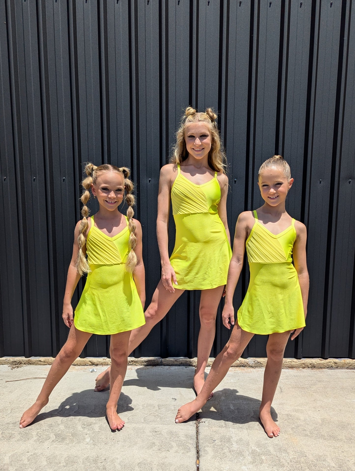 Cailin Slip Dress - Sunshine Yellow - Dazzle Me Dancewear