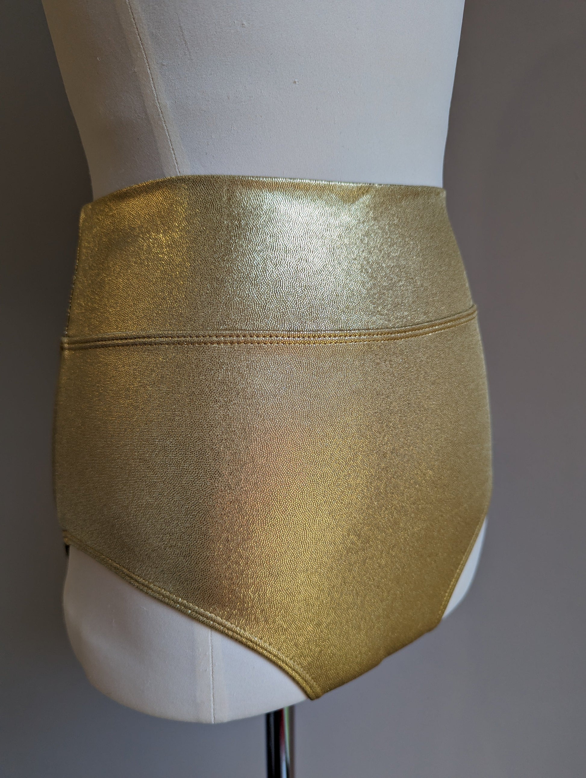 Charlie Briefs - Gold Hologram - Dazzle Me Dancewear