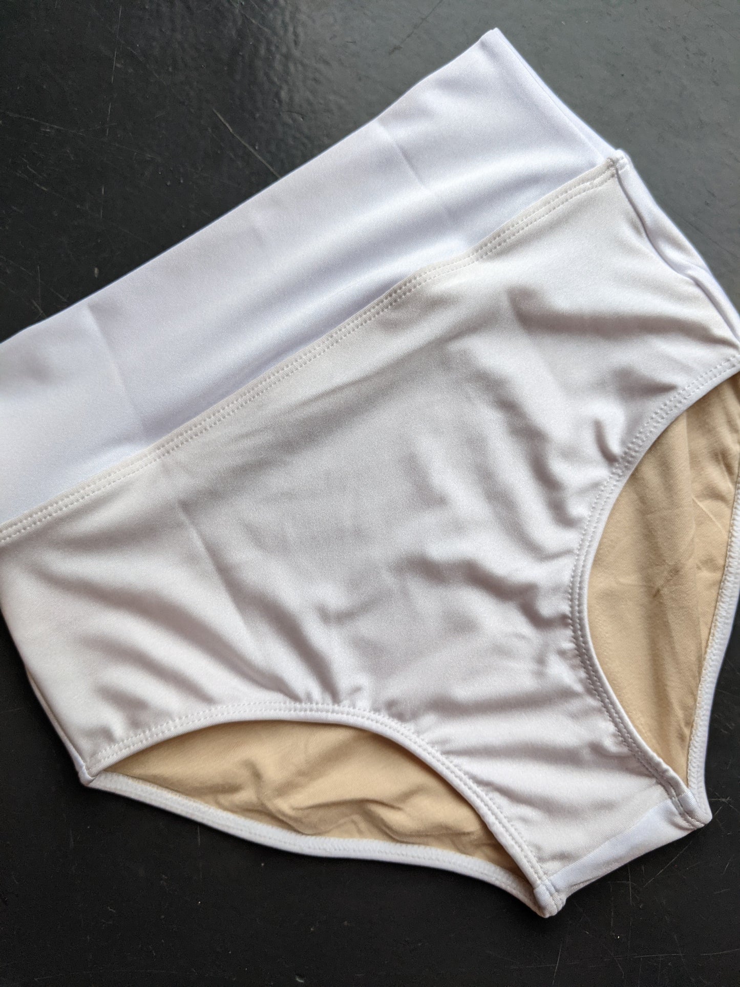 Charlie Briefs - Ivory/White - Dazzle Me Dancewear