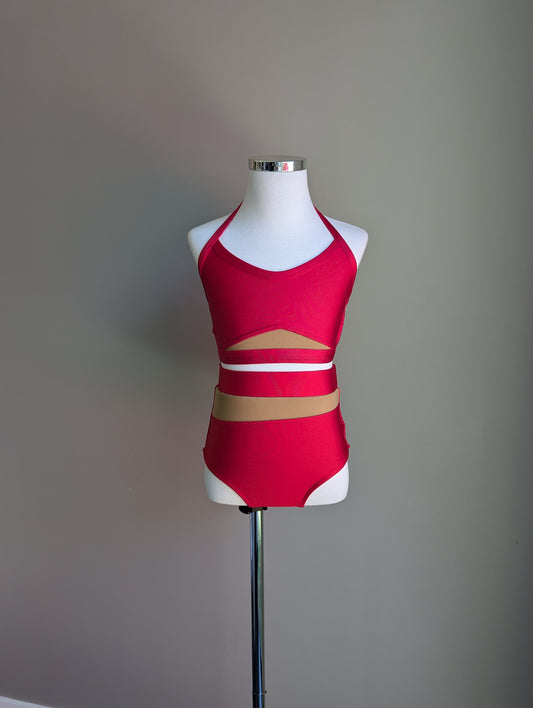 Estelle Crop - Red - Dazzle Me Dancewear