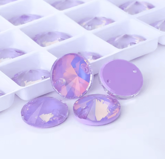 Flashing Light Violet Neon Rivoli - Glass Rhinestones & Flatbacks