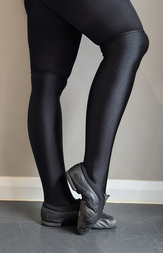 Knee High Spats - Black - Dazzle Me Dancewear