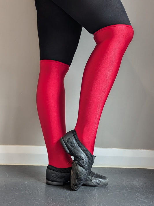 Knee High Spats - Red - Dazzle Me Dancewear