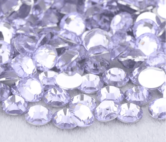 Lavender Resin Rhinestones & Flatbacks