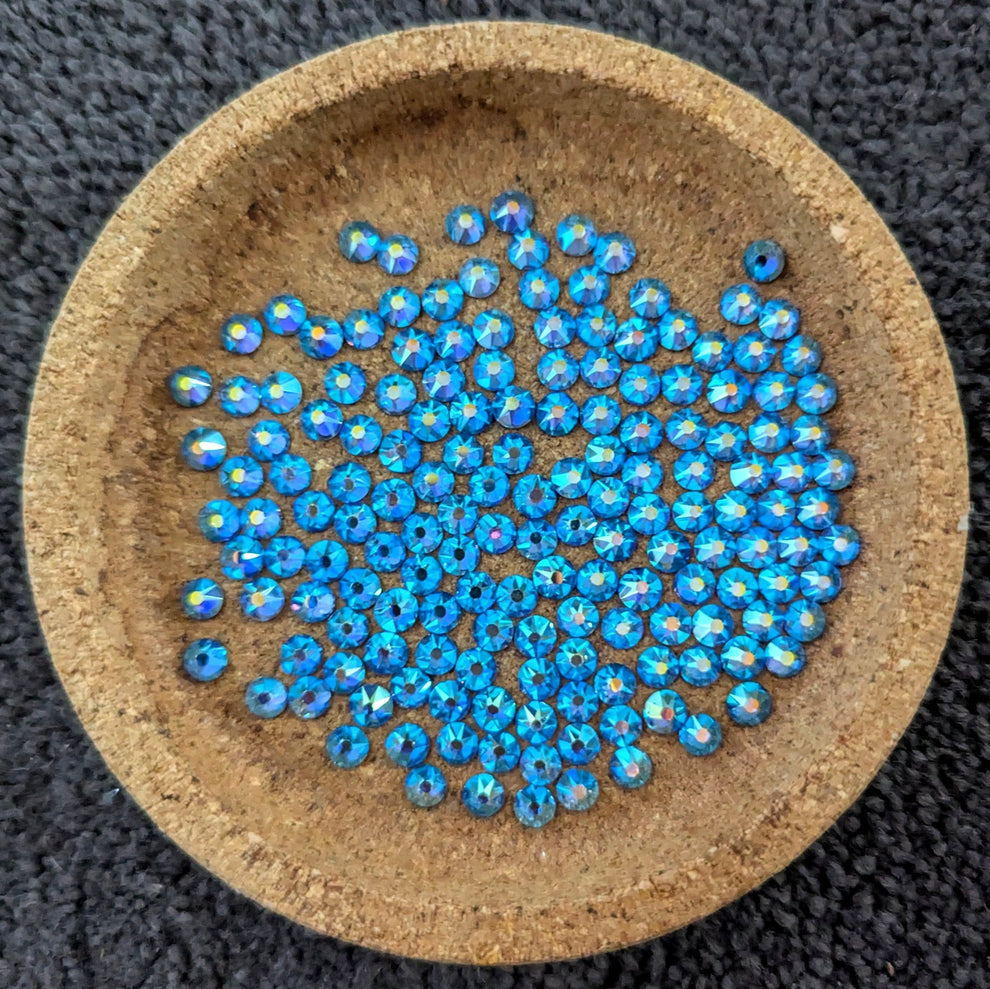 Flawless Light Sapphire AB Rhinestones - Flat back, non-hot fix quality rhinestones in various sizes main image 1