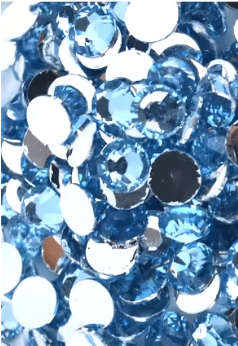 Light Sapphire Resin Rhinestones & Flatbacks