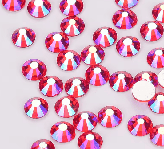 Light Siam AB Rhinestones & Flatbacks