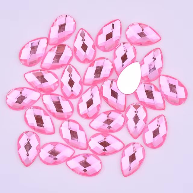 Pink Resin Teardrops - Dazzle Me Dancewear